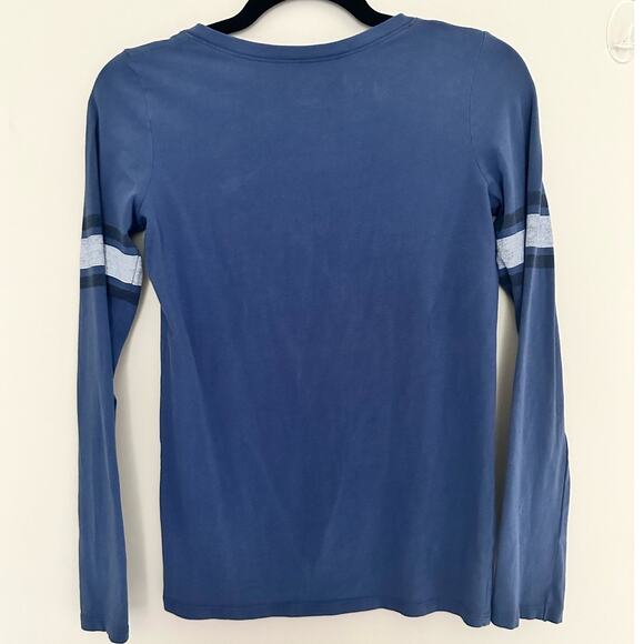 47 Durham Bulls Minor League Baseball Team Long Sleeve Small Womens T-Shirt Blue - Picture 4 of 5